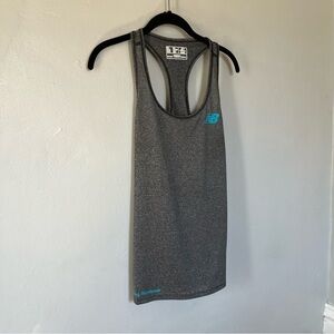 New Balance Athletic Running Yoga Racerback Tank Top Grey Medium